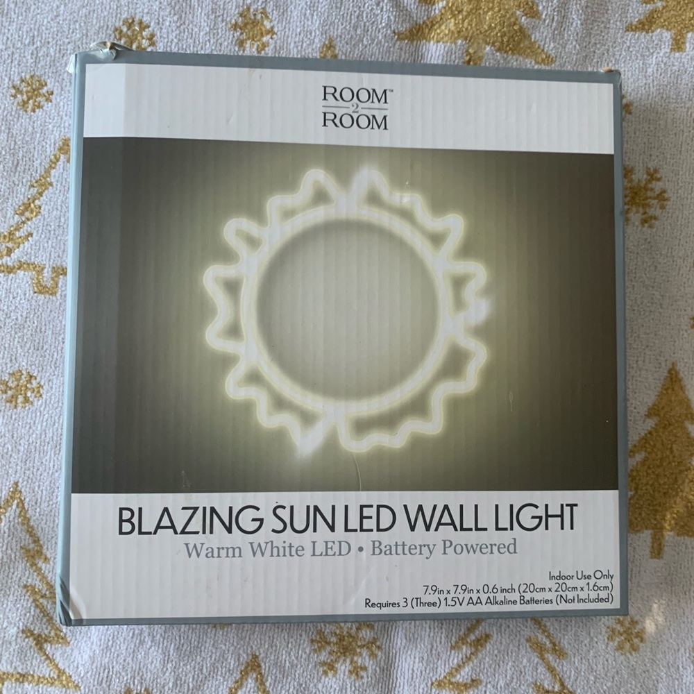 Room Essentials Sunburst LED Wall Light